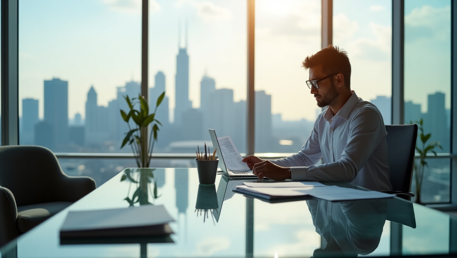 Équipe de comptables professionnels